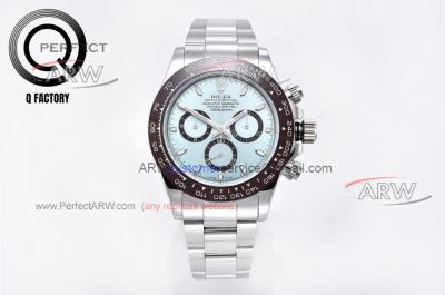 AAA replica Rolex Daytona Ice Blue - Rolex 4130 movement 904L stainless steel 